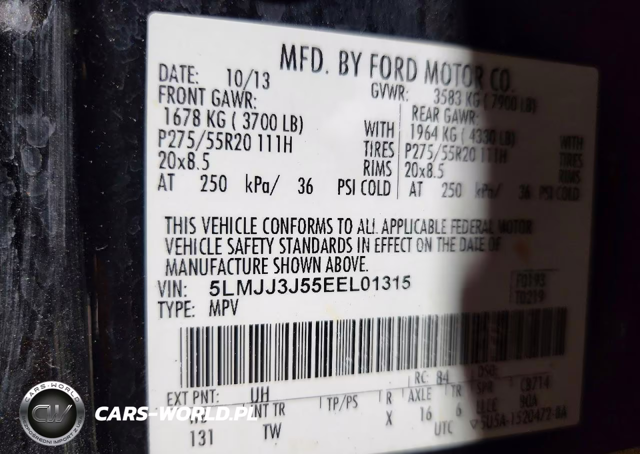 2014 Lincoln Navigator L VIN:5LMJJ3J55EEL01315 - 13