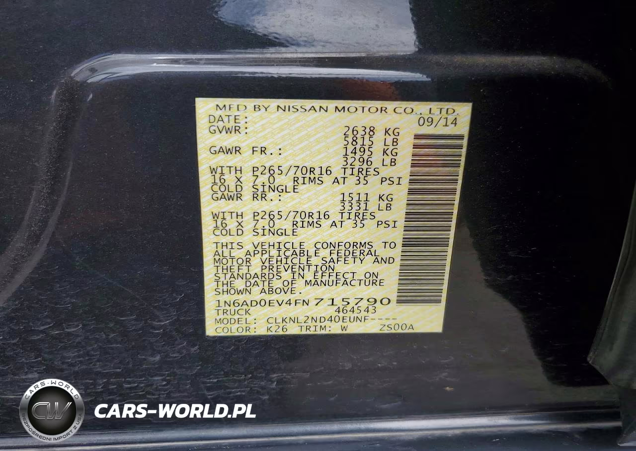 2015 Nissan Frontier S VIN:1N6AD0EV4FN715790 - 13