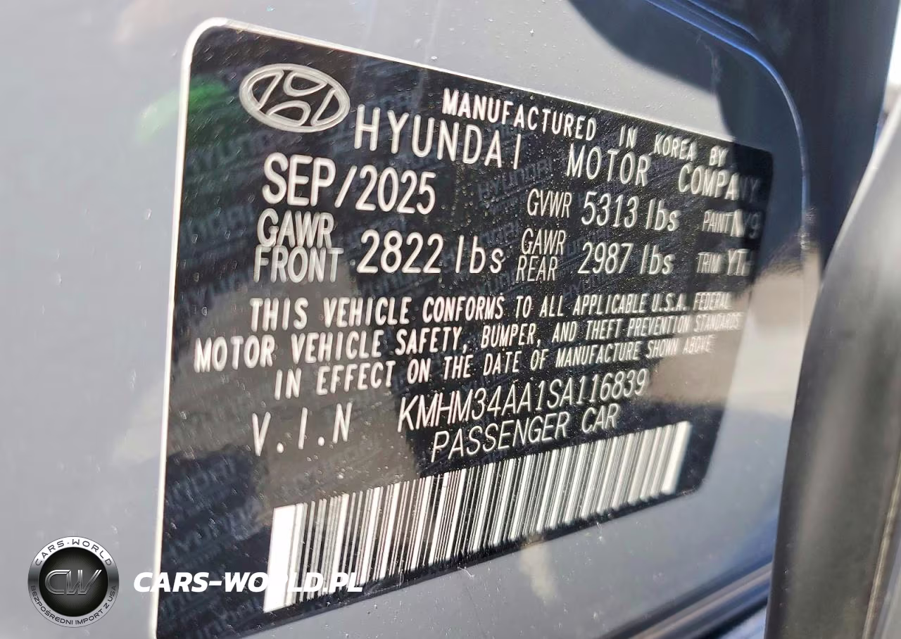 2025 Hyundai Ioniq 6 Sel VIN:KMHM34AA1SA116839 - 12