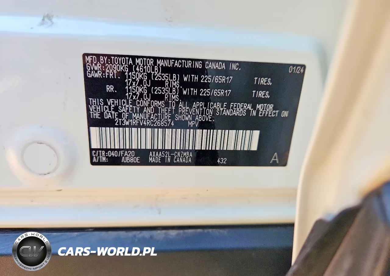 2024 Toyota Rav4 Xle VIN:2T3W1RFV4RC268574 - 13