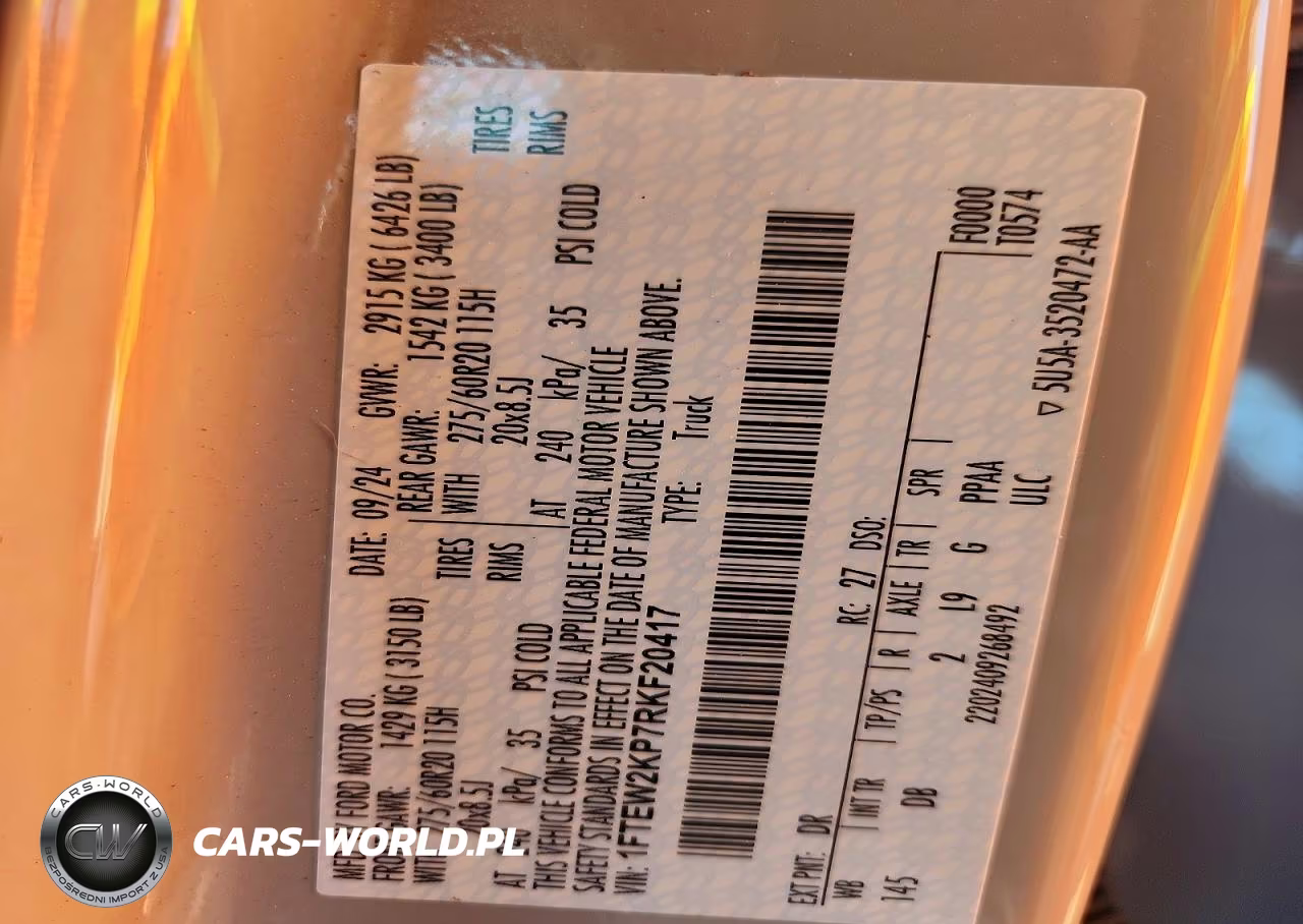 2024 Ford F150 Stx VIN:1FTEW2KP7RKF20417 - 12