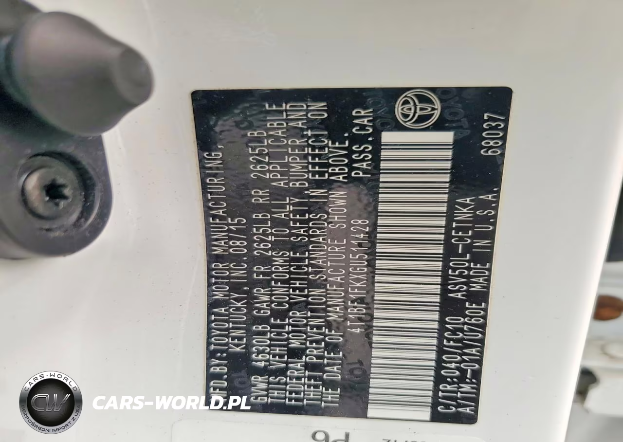 2016 Toyota Camry Le VIN:4T1BF1FKXGU511428 - 13