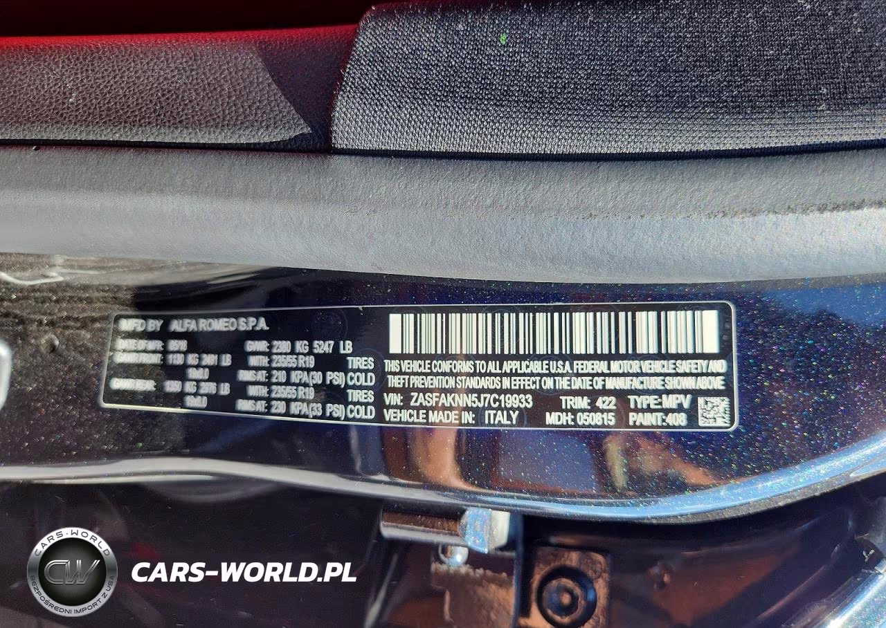 2018 Alfa Romeo Stelvio Ti Sport VIN:ZASFAKNN5J7C19933 - 13