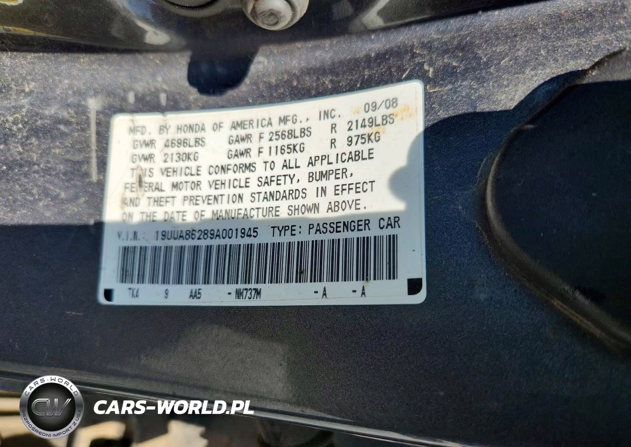 2009 Acura Tl VIN:19UUA86289A001945 - 13