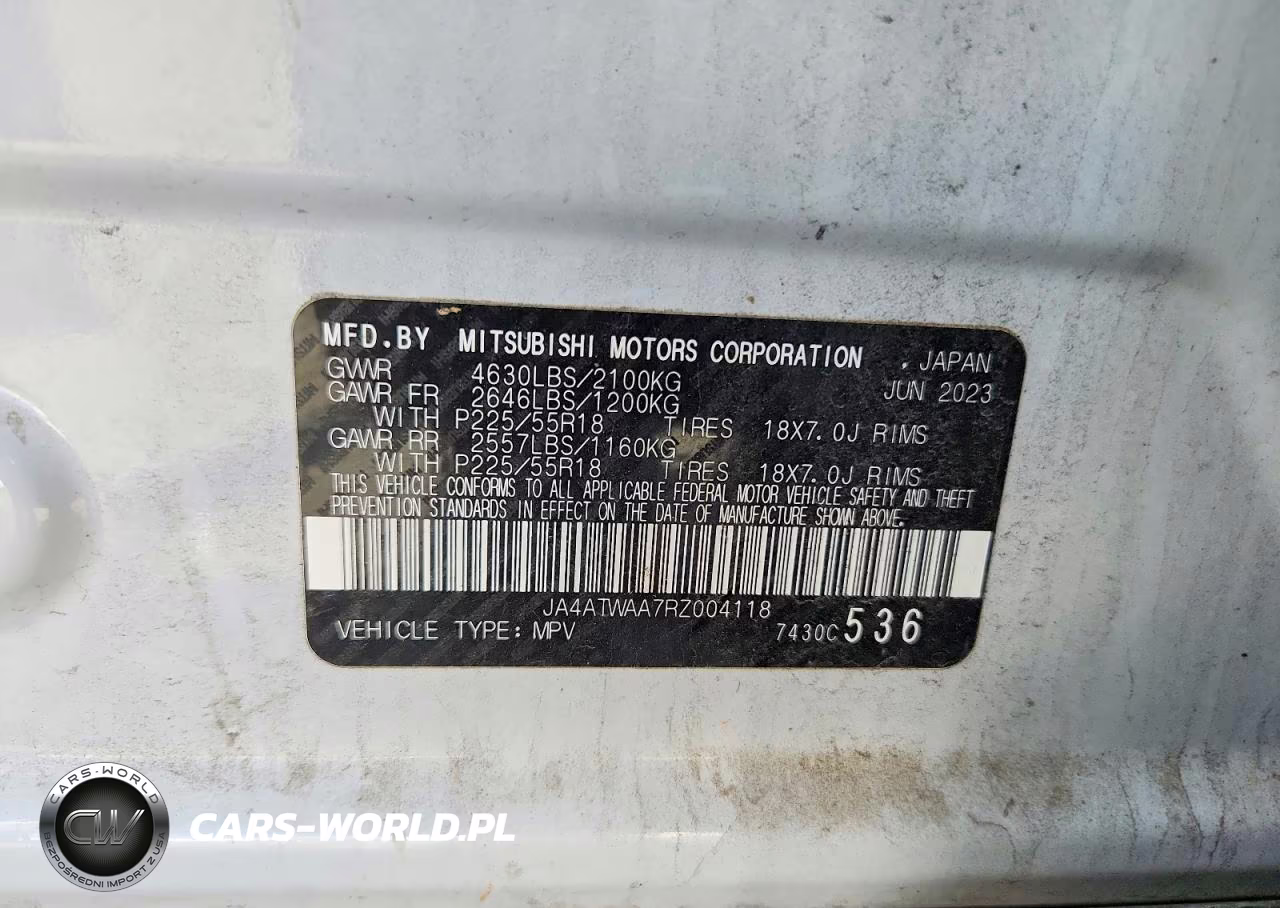 2024 Mitsubishi Eclipse Cross Se VIN:JA4ATWAA7RZ004118 - 14