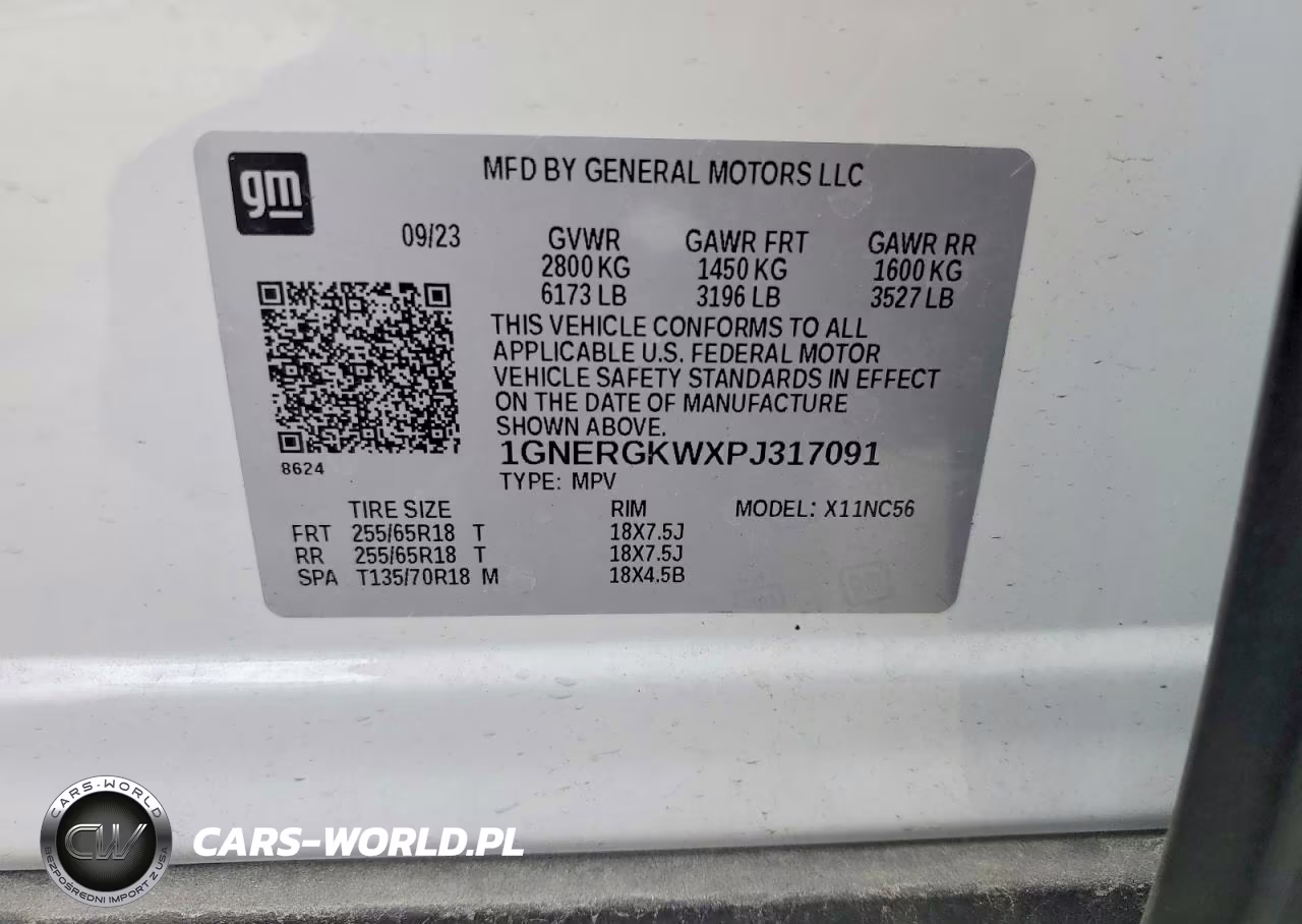 2023 Chevrolet Traverse Lt VIN:1GNERGKWXPJ317091 - 13