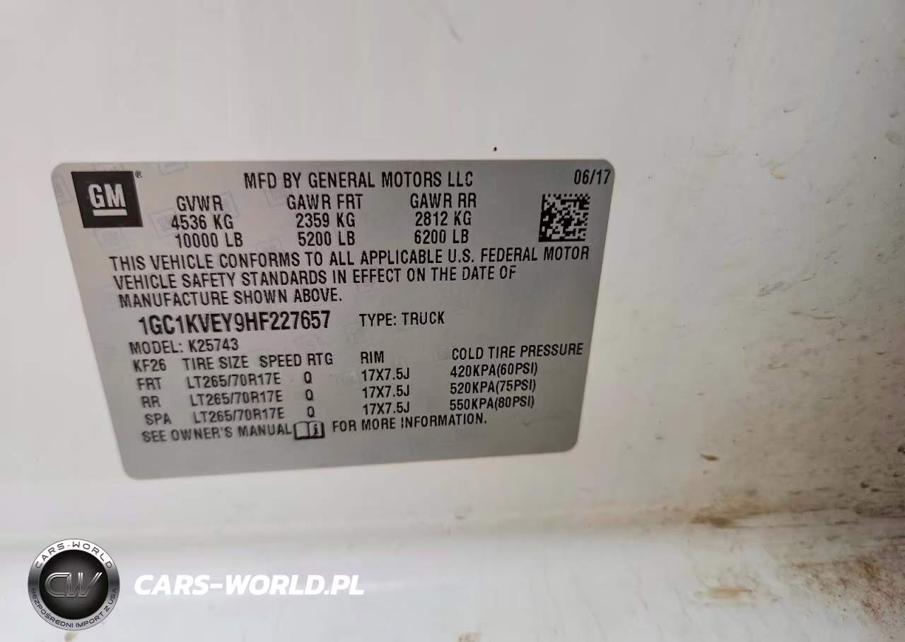 2017 Chevrolet Silverado K2500 Heavy Duty Lt VIN:1GC1KVEY9HF227657 - 12