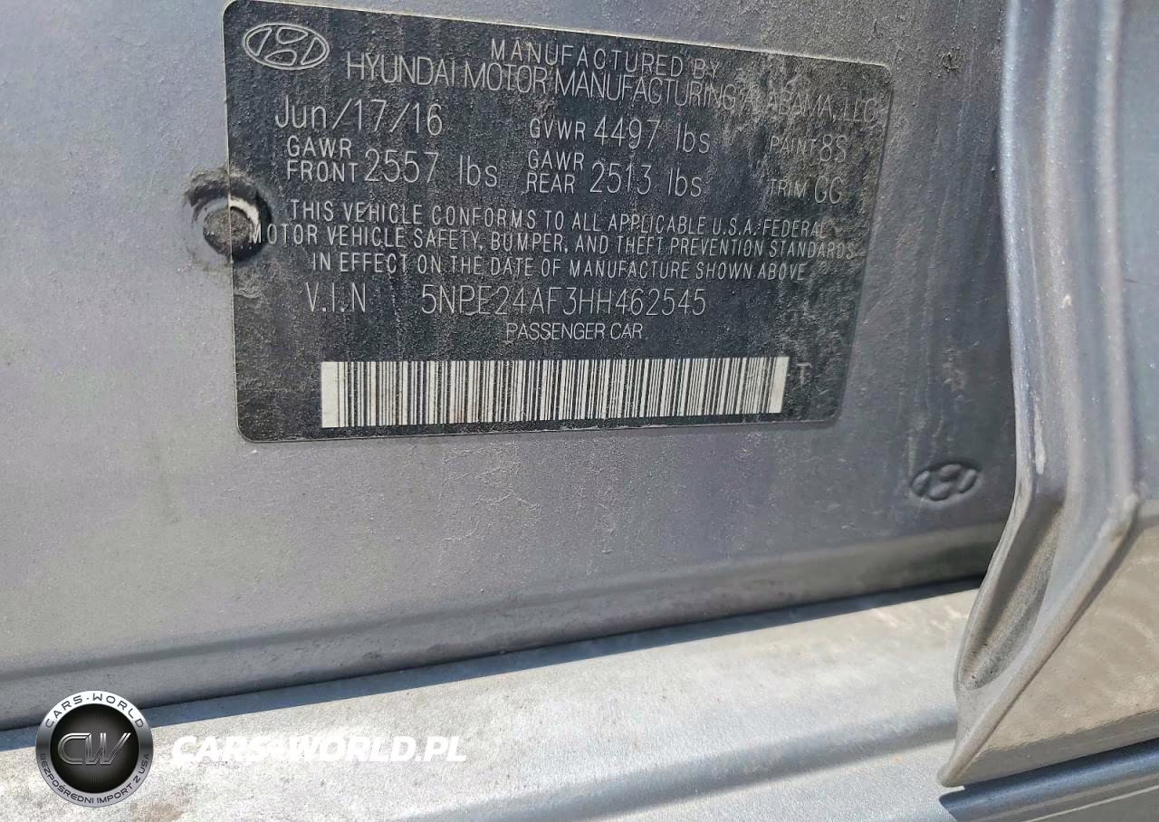 2017 Hyundai Sonata Se VIN:5NPE24AF3HH462545 - 12