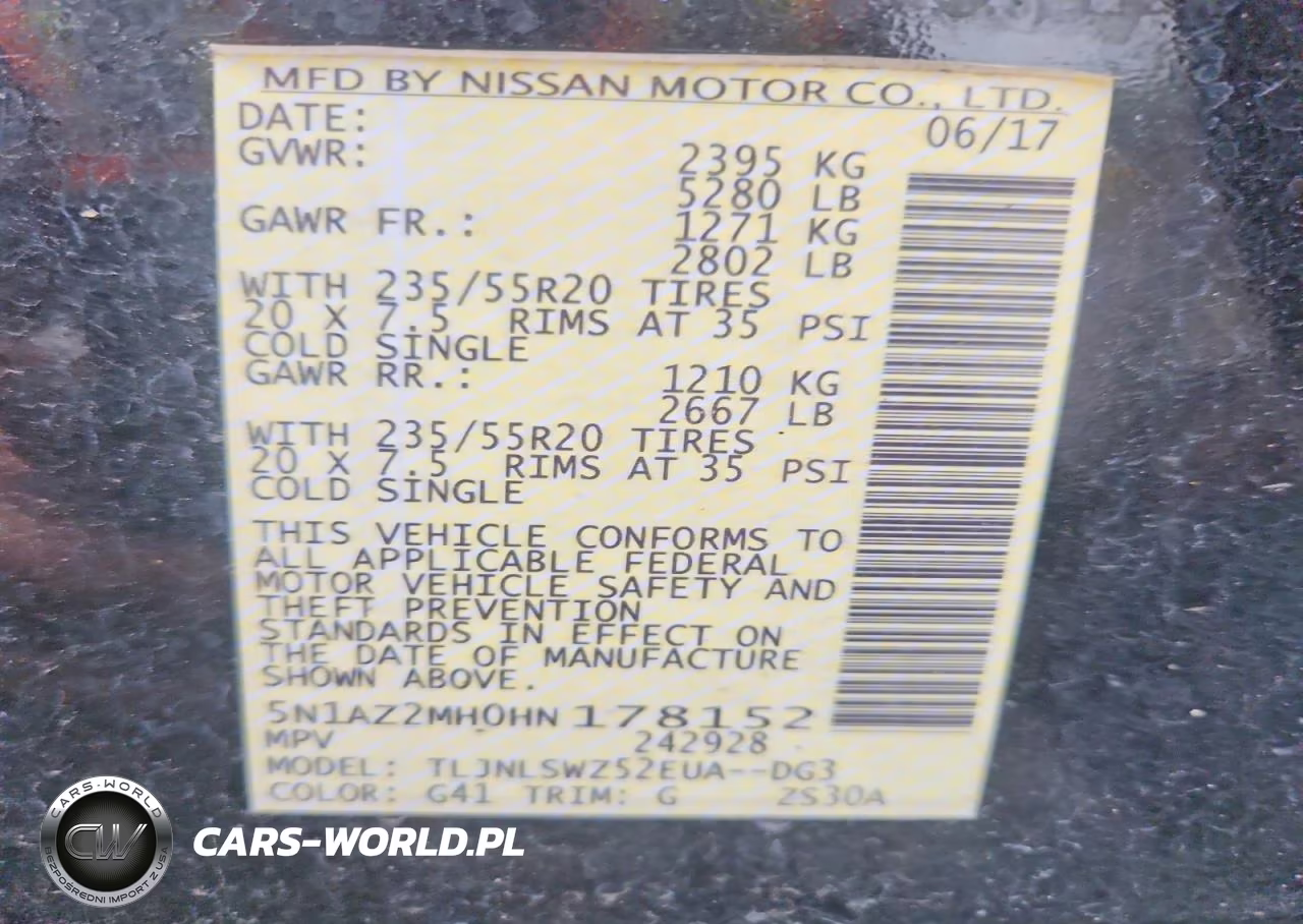 2017 Nissan Murano Platinum VIN:5N1AZ2MH0HN178152 - 13