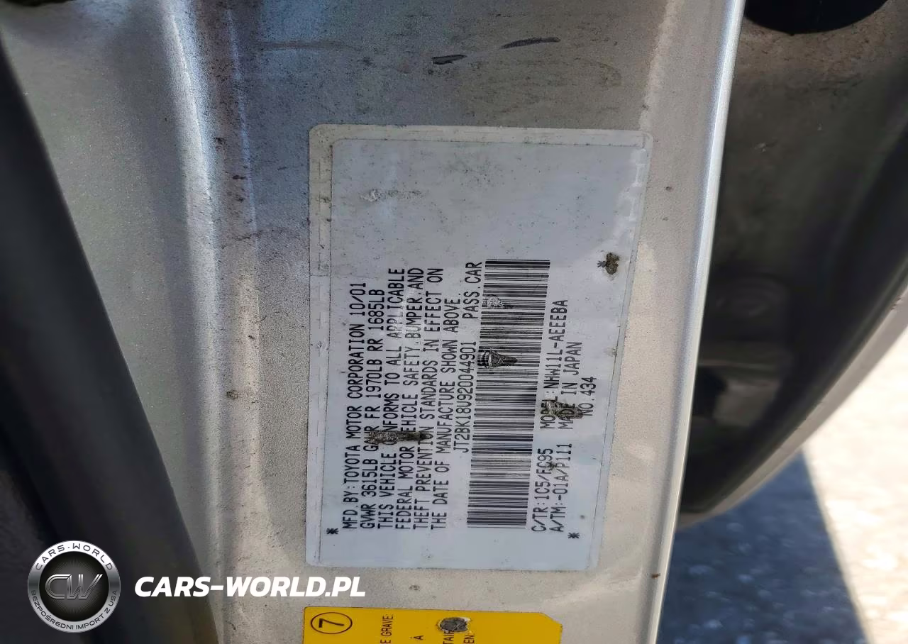 2002 Toyota Prius Base VIN:JT2BK18U920044901 - 12