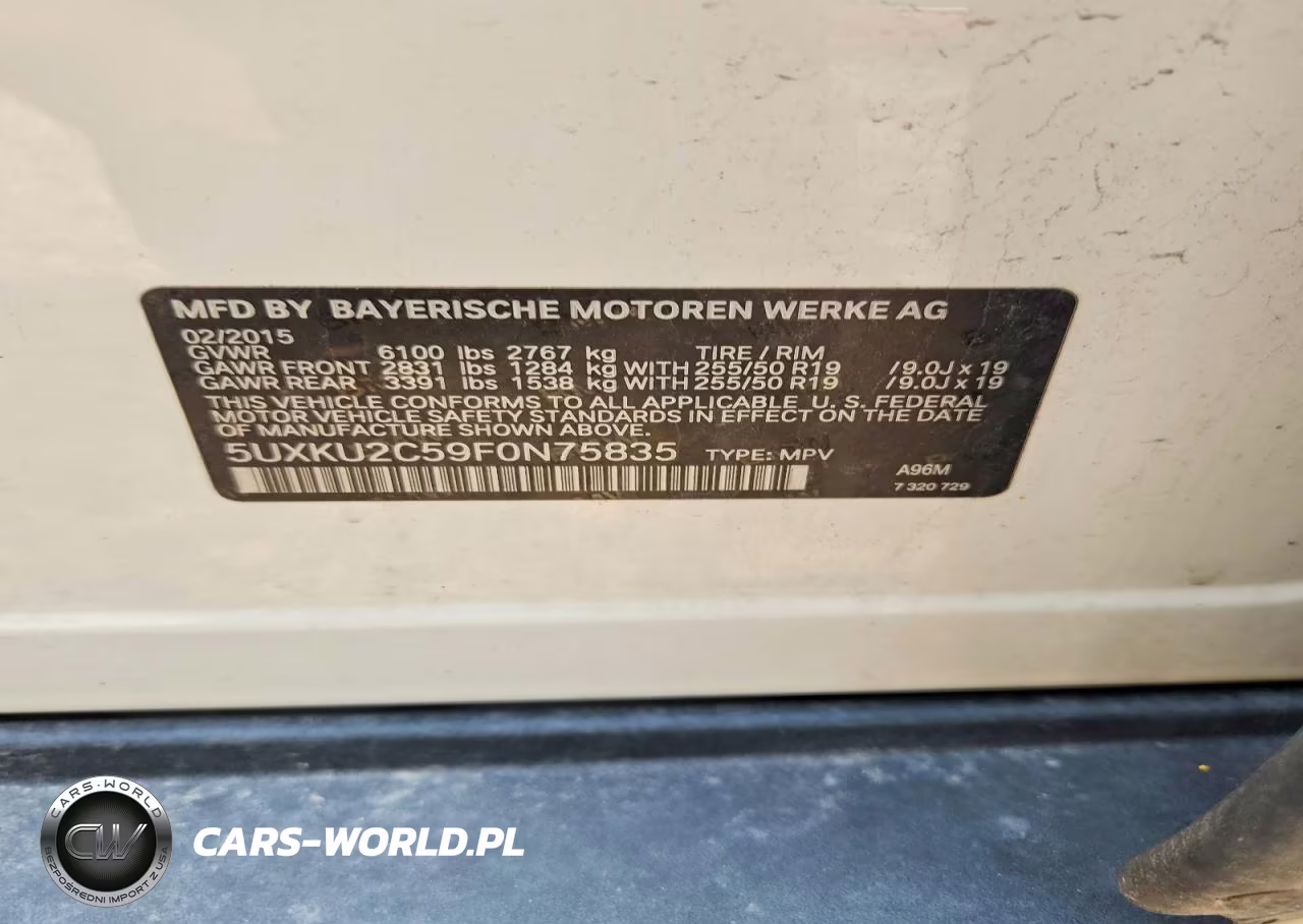 2015 BMW X6 xDrive35I VIN:5UXKU2C59F0N75835 - 12