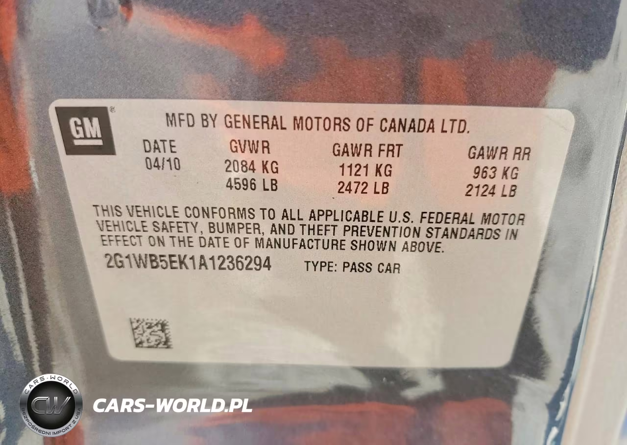 2010 Chevrolet Impala Lt VIN:2G1WB5EK1A1236294 - 13