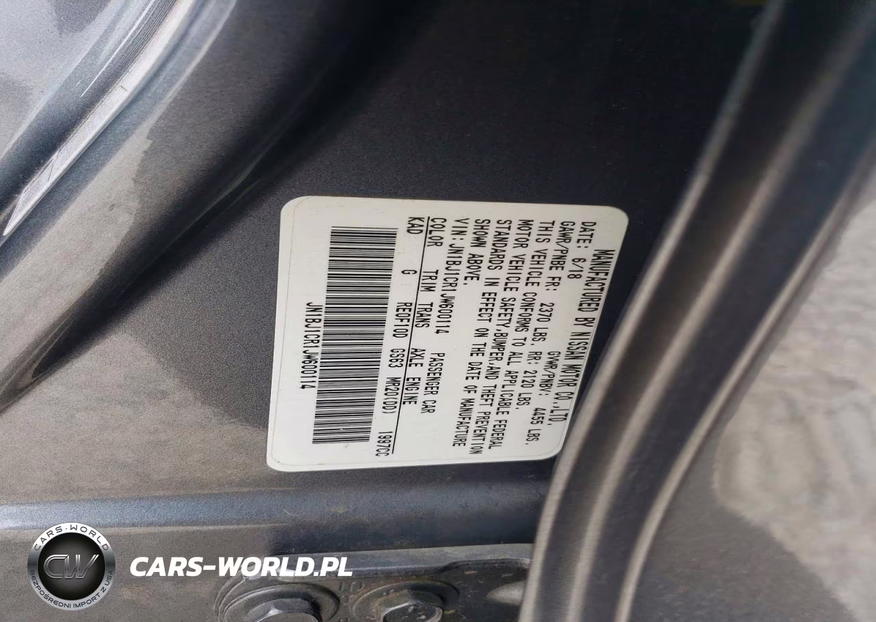 2018 Nissan Rogue Sport Sl VIN:JN1BJ1CR1JW600114 - 14