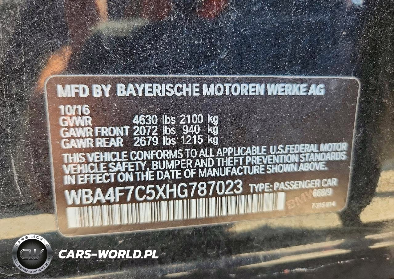 2017 BMW 430I Gran Coupe VIN:WBA4F7C5XHG787023 - 13