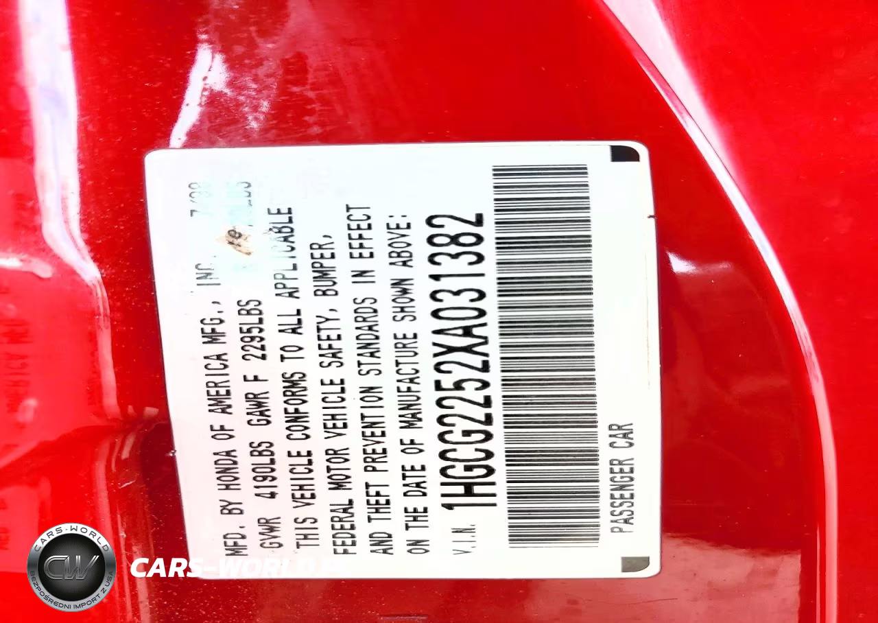 1999 Honda Accord Ex VIN:1HGCG2252XA031382 - 12