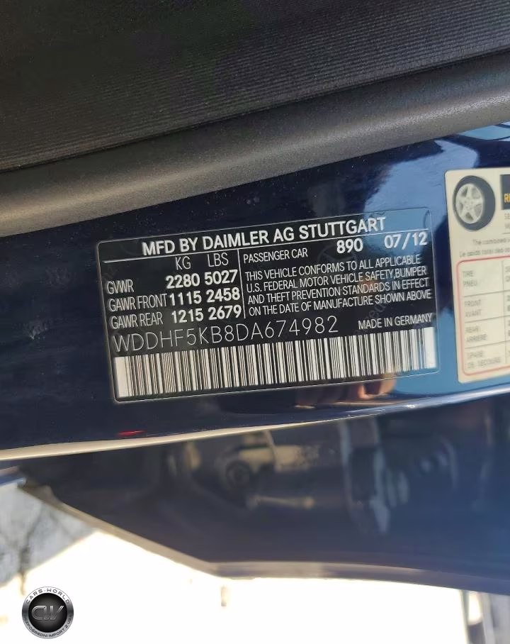 2013 Mercedes-Benz E 350 VIN:WDDHF5KB8DA674982 - 12