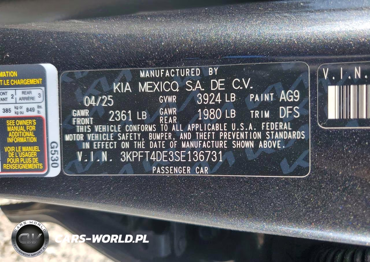 2025 Kia K4 Lx VIN:3KPFT4DE3SE136731 - 13