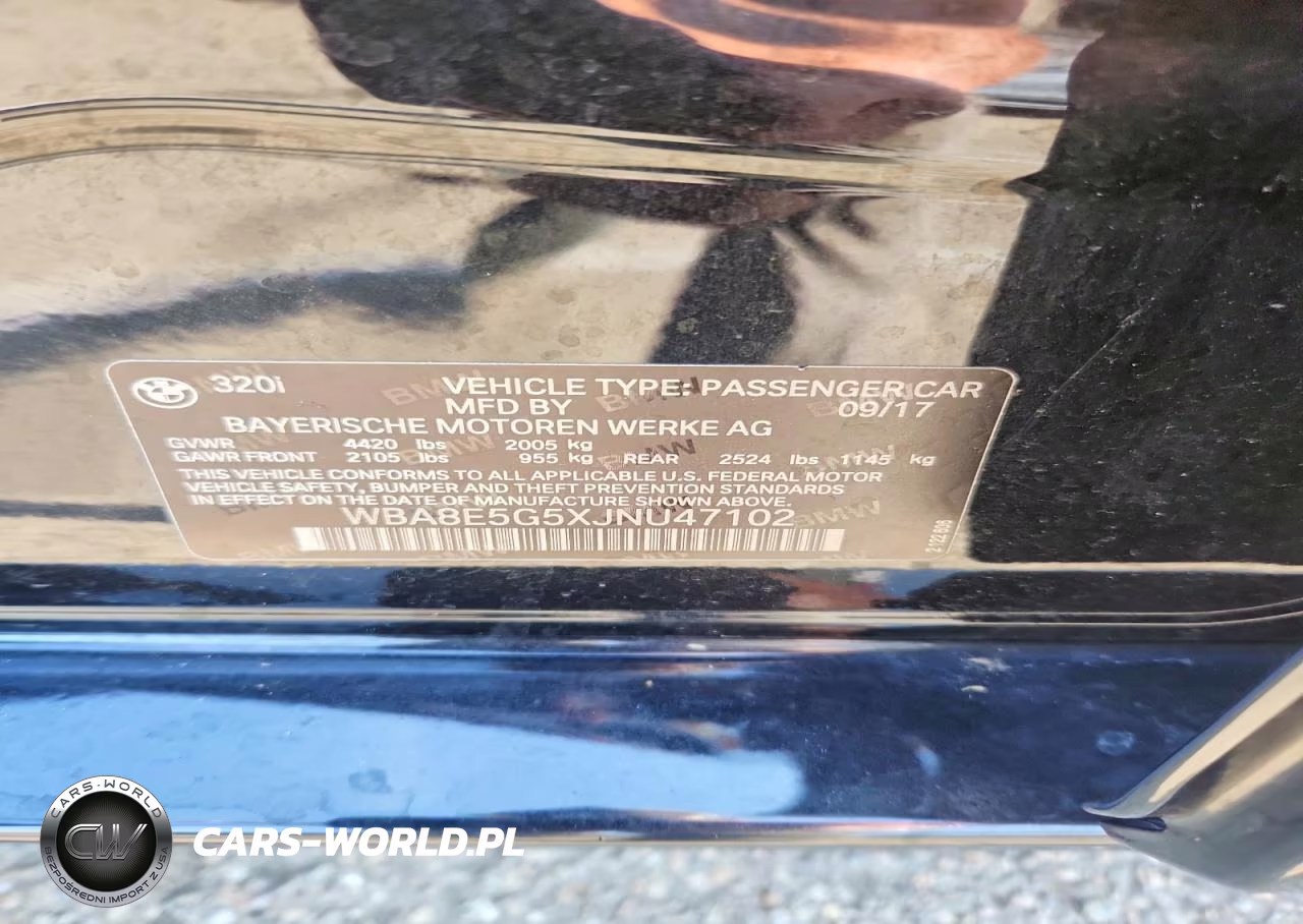 2018 BMW 320 Xi VIN:WBA8E5G5XJNU47102 - 12