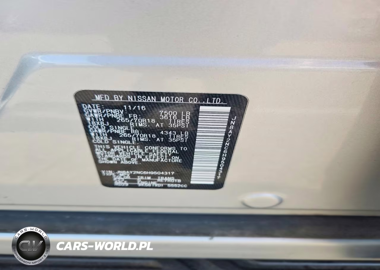 2017 Nissan Armada Sv VIN:JN8AY2NC6H9504317 - 13