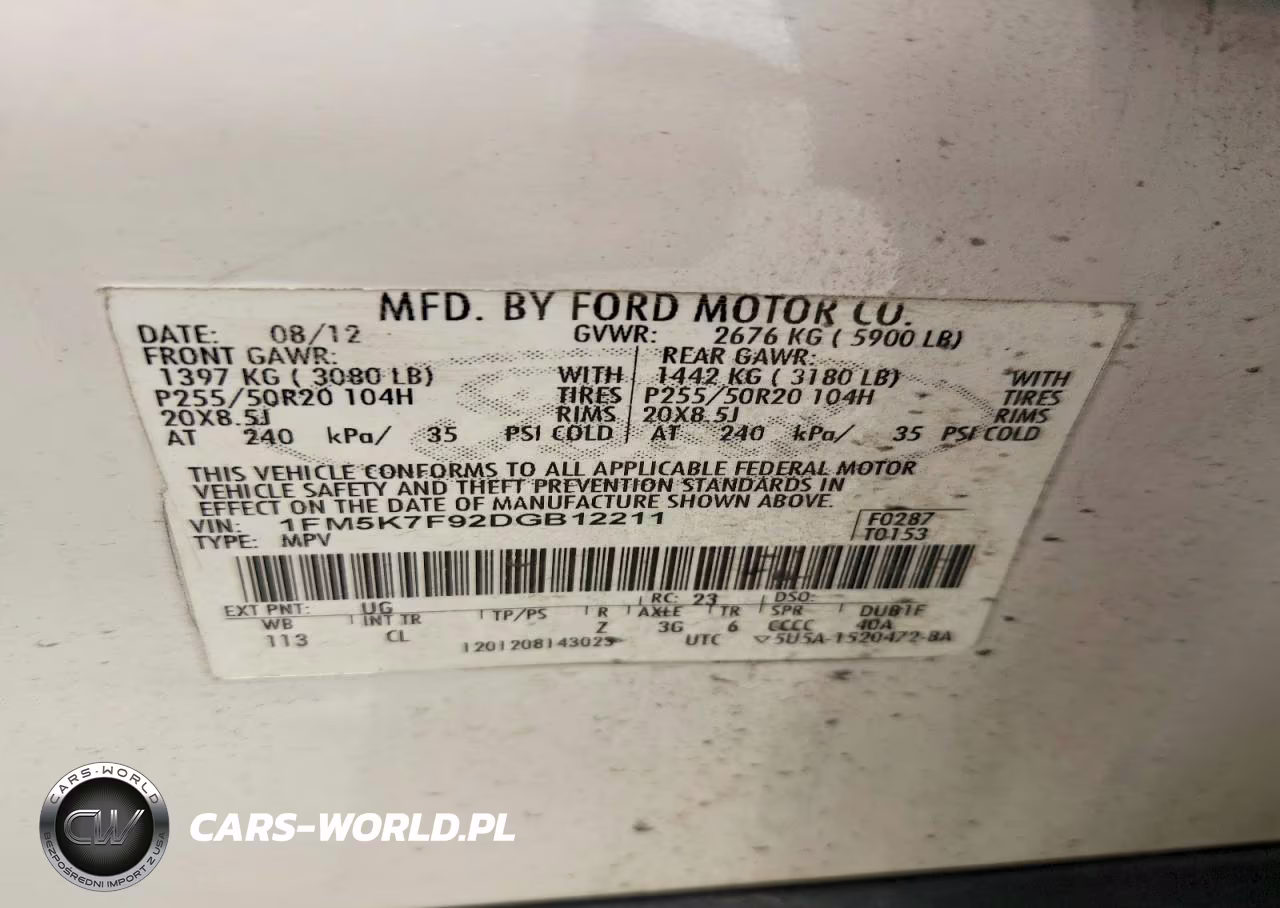 2013 Ford Explorer Limited VIN:1FM5K7F92DGB12211 - 13