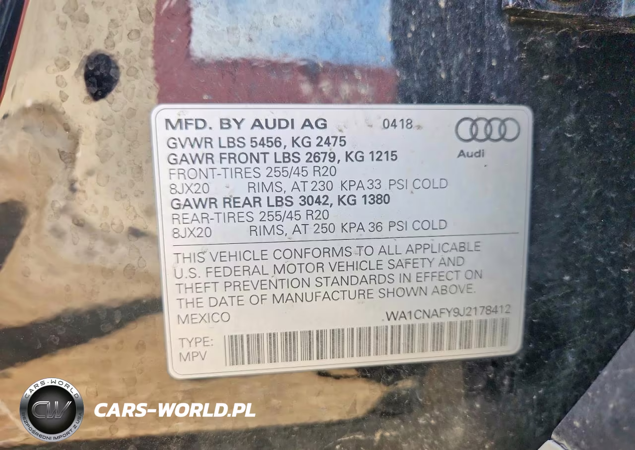 2018 Audi Q5 Prestige VIN:WA1CNAFY9J2178412 - 12
