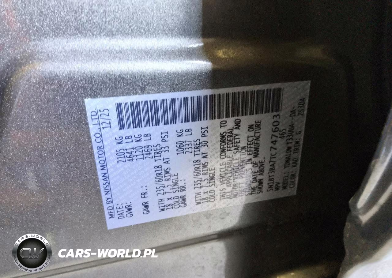 2026 Nissan Rogue Sv VIN:5N1BT3BA7TC747603 - 14