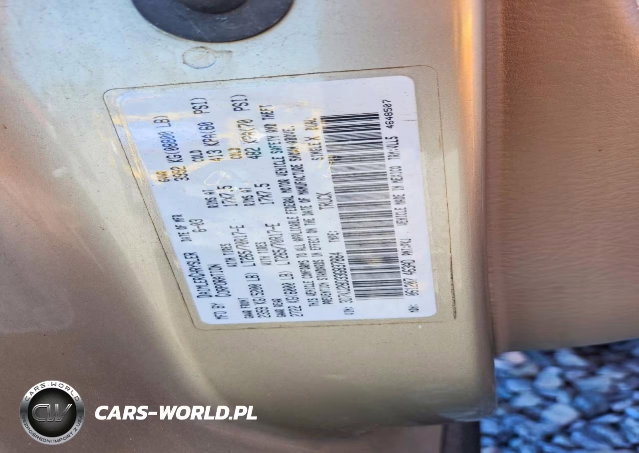 2003 Dodge Ram 2500 St VIN:3D7KU28D33G837864 - 13