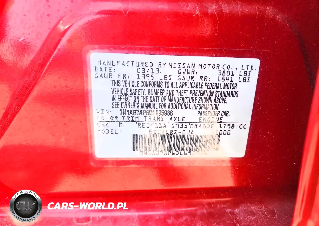 2013 Nissan Sentra Sr VIN:3N1AB7AP6DL695986 - 12