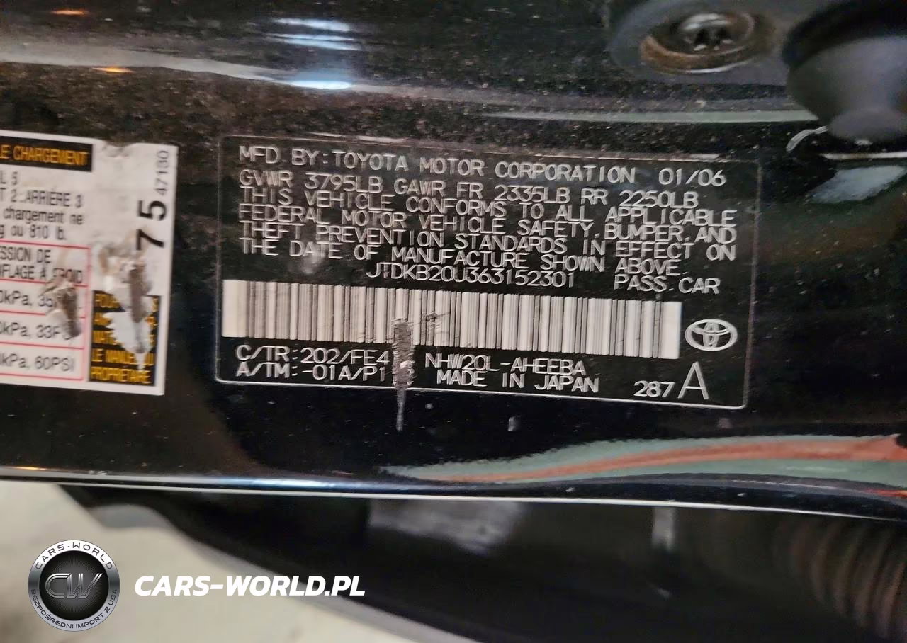 2006 Toyota Prius Base VIN:JTDKB20U363152301 - 12