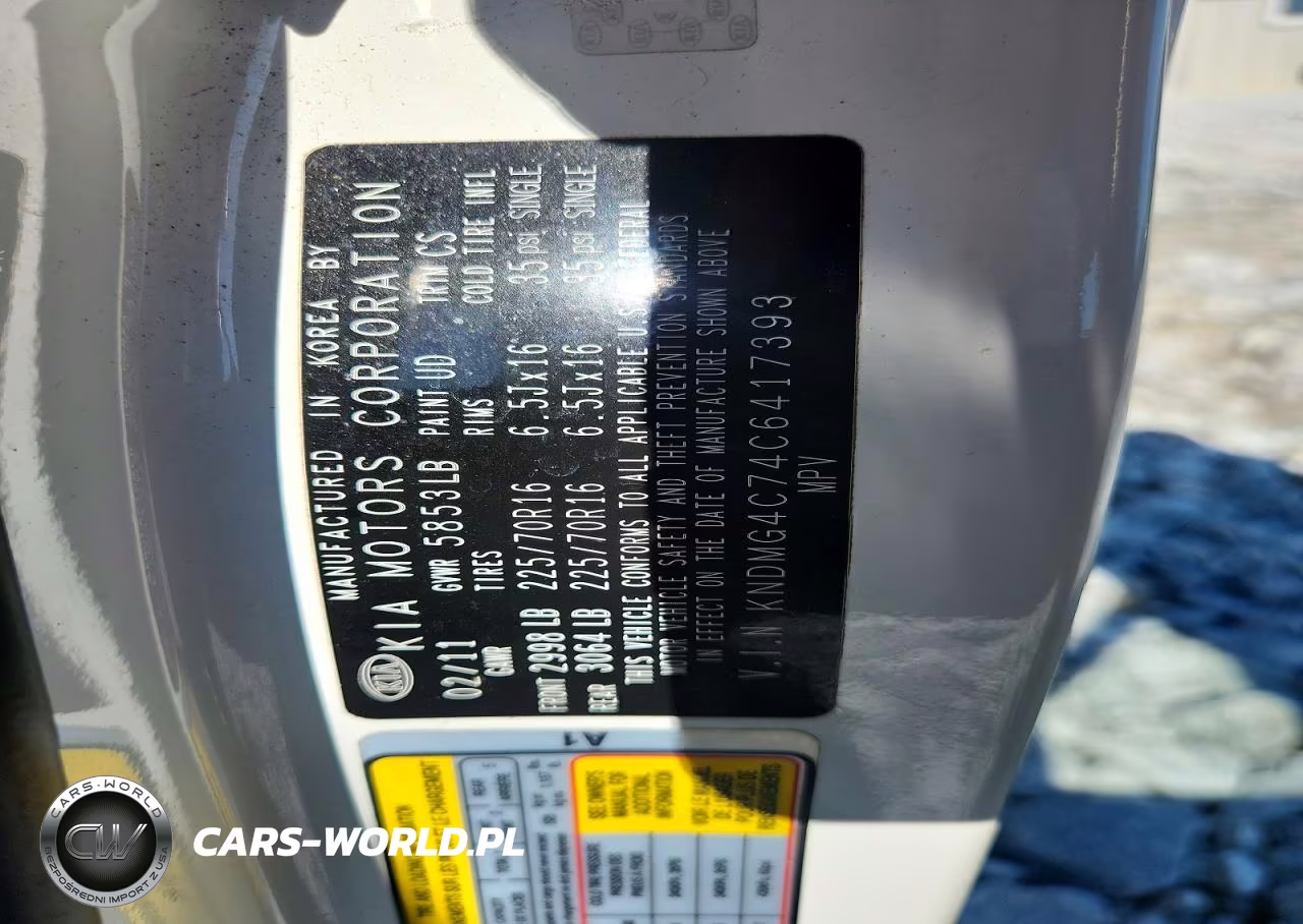 2012 Kia Sedona Lx VIN:KNDMG4C74C6417393 - 13