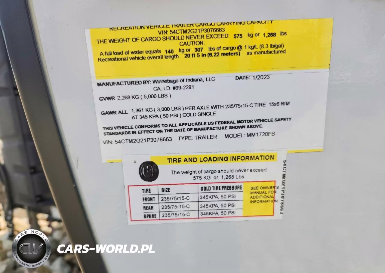 2023 Winnebago Micro Minnie Camper VIN:54CTM2G21P3076663 - 8