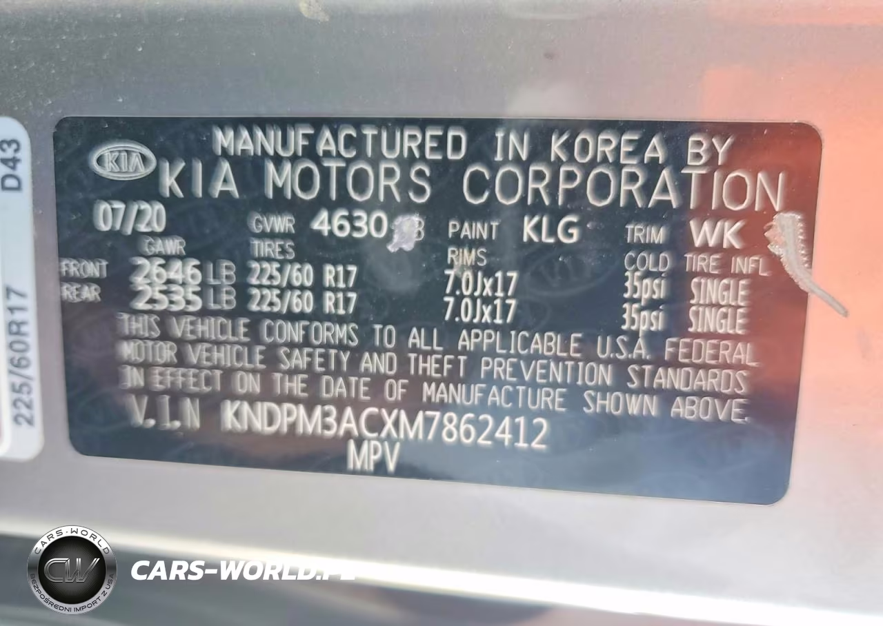 2021 Kia Sportage Lx VIN:KNDPM3ACXM7862412 - 13