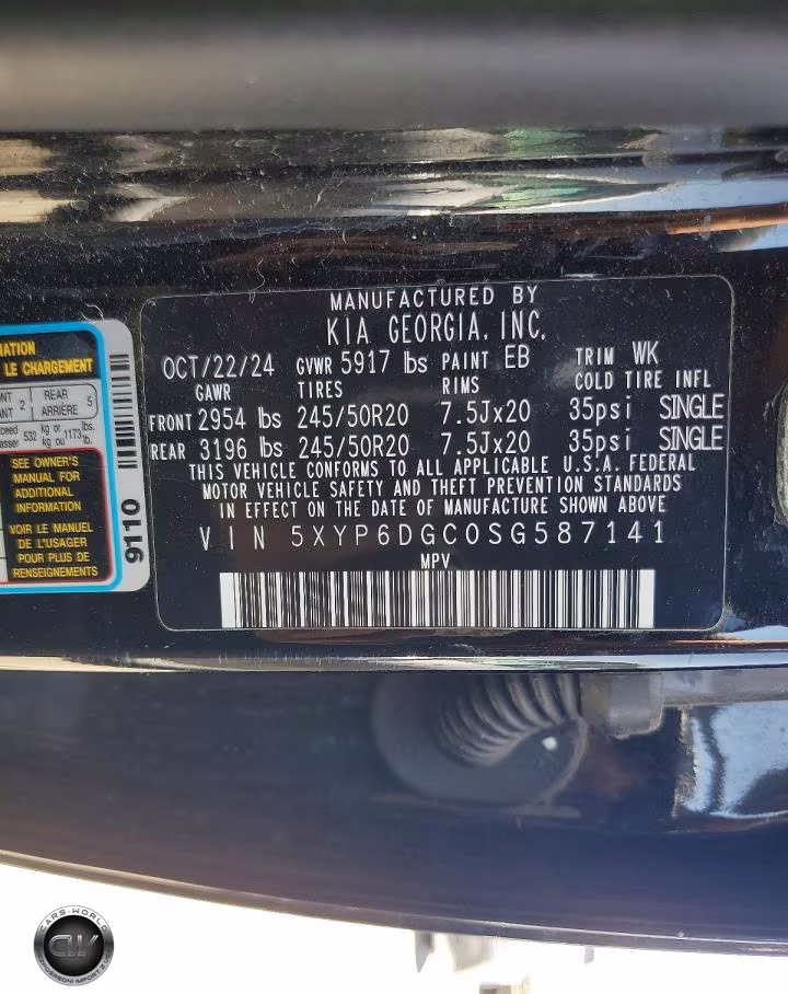 2025 Kia Telluride S VIN:5XYP6DGC0SG587141 - 13