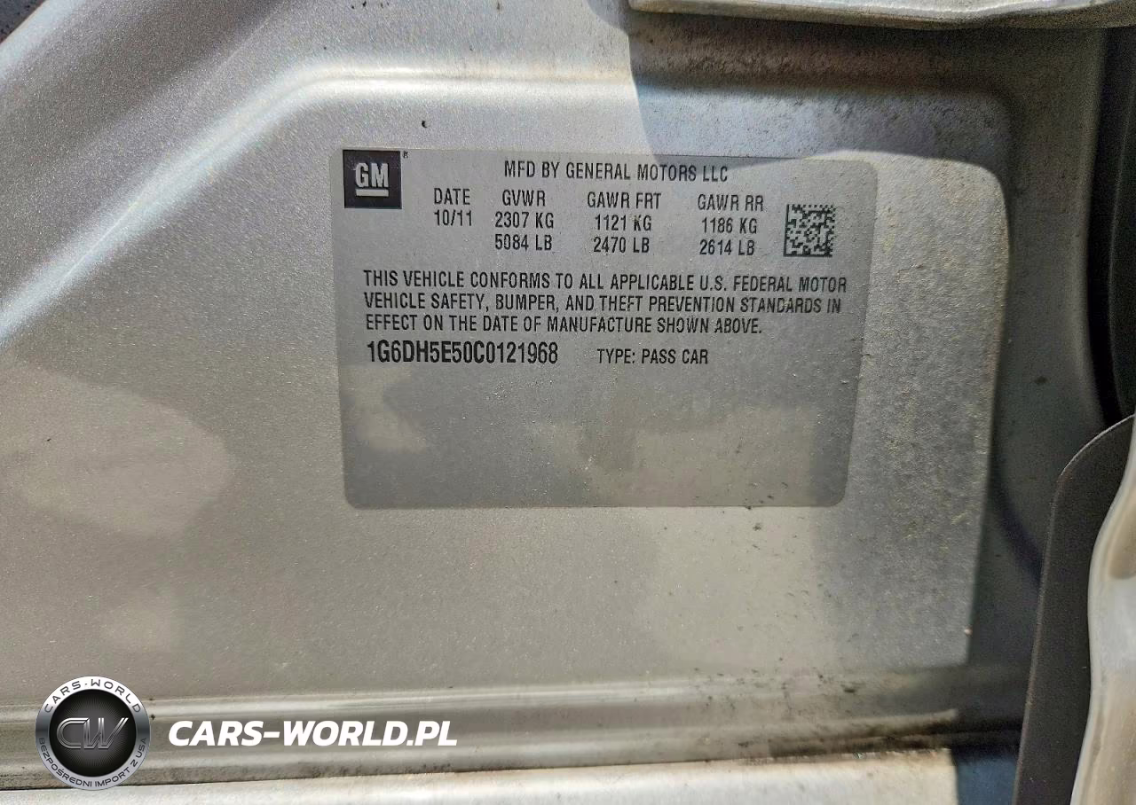 2012 Cadillac Cts Luxury Collection VIN:1G6DH5E50C0121968 - 13