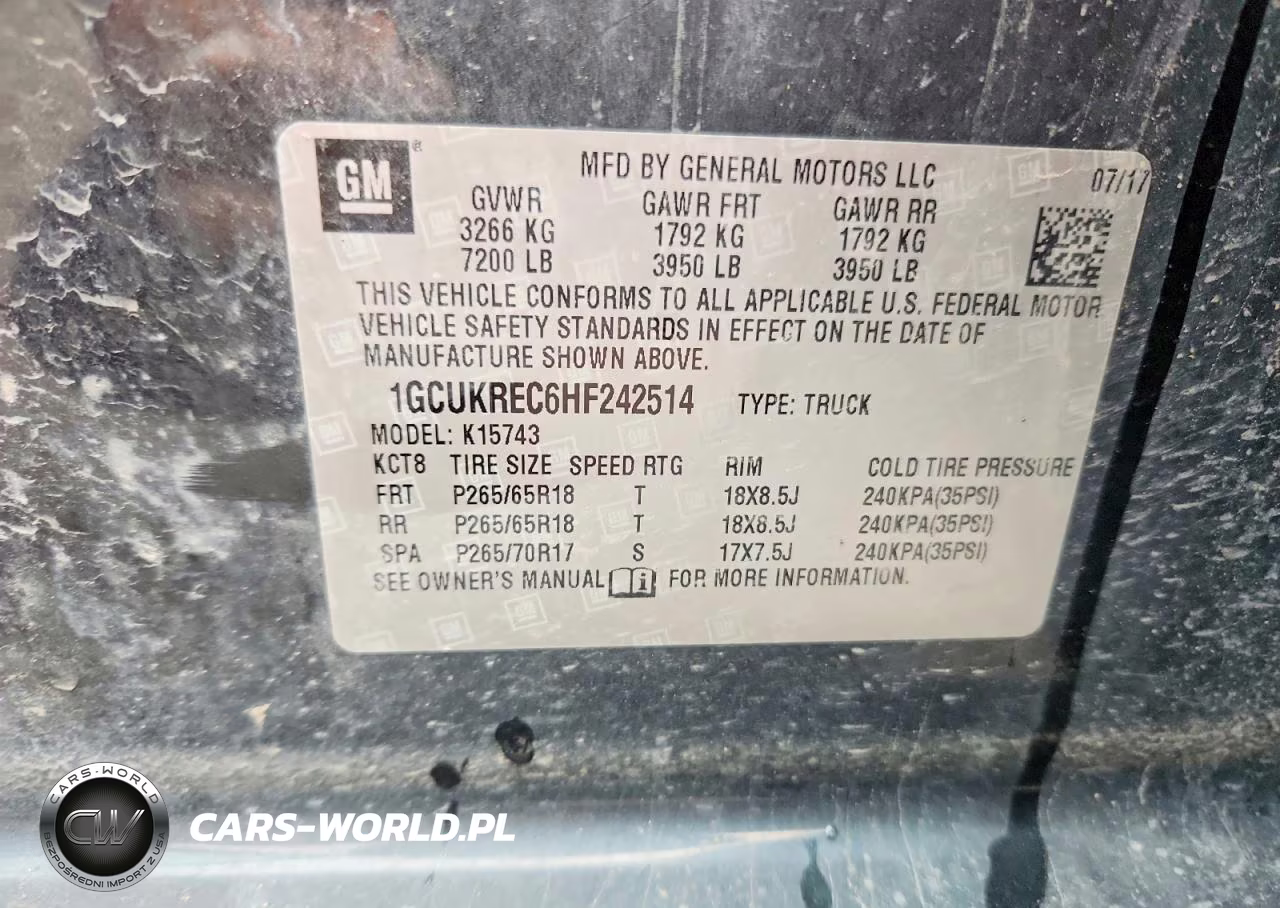 2017 Chevrolet Silverado K1500 Lt VIN:1GCUKREC6HF242514 - 12