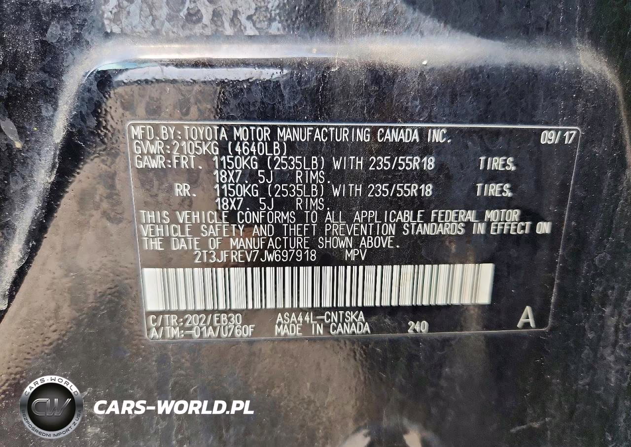 2018 Toyota Rav4 Se VIN:2T3JFREV7JW697918 - 13
