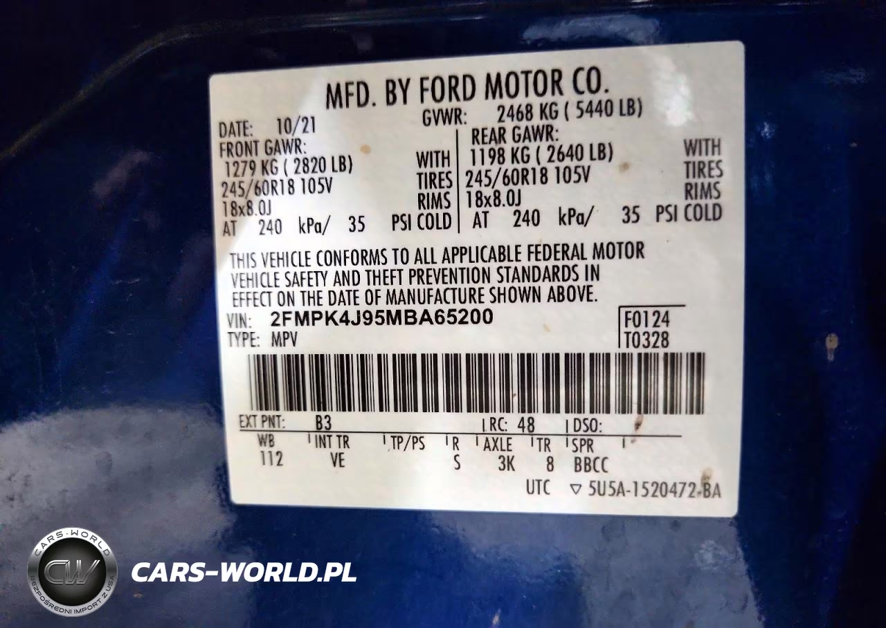 2021 Ford Edge Sel VIN:2FMPK4J95MBA65200 - 14