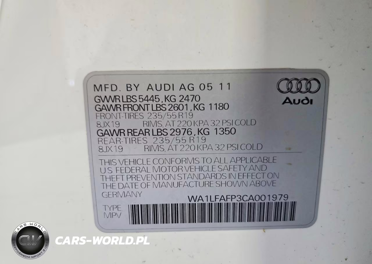 2012 Audi Q5 Premium Plus VIN:WA1LFAFP3CA001979 - 13