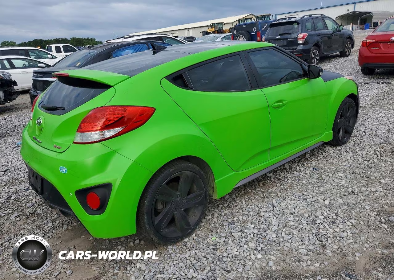 2014 Hyundai Veloster Turbo VIN:KMHTC6AE3EU202652 - 3