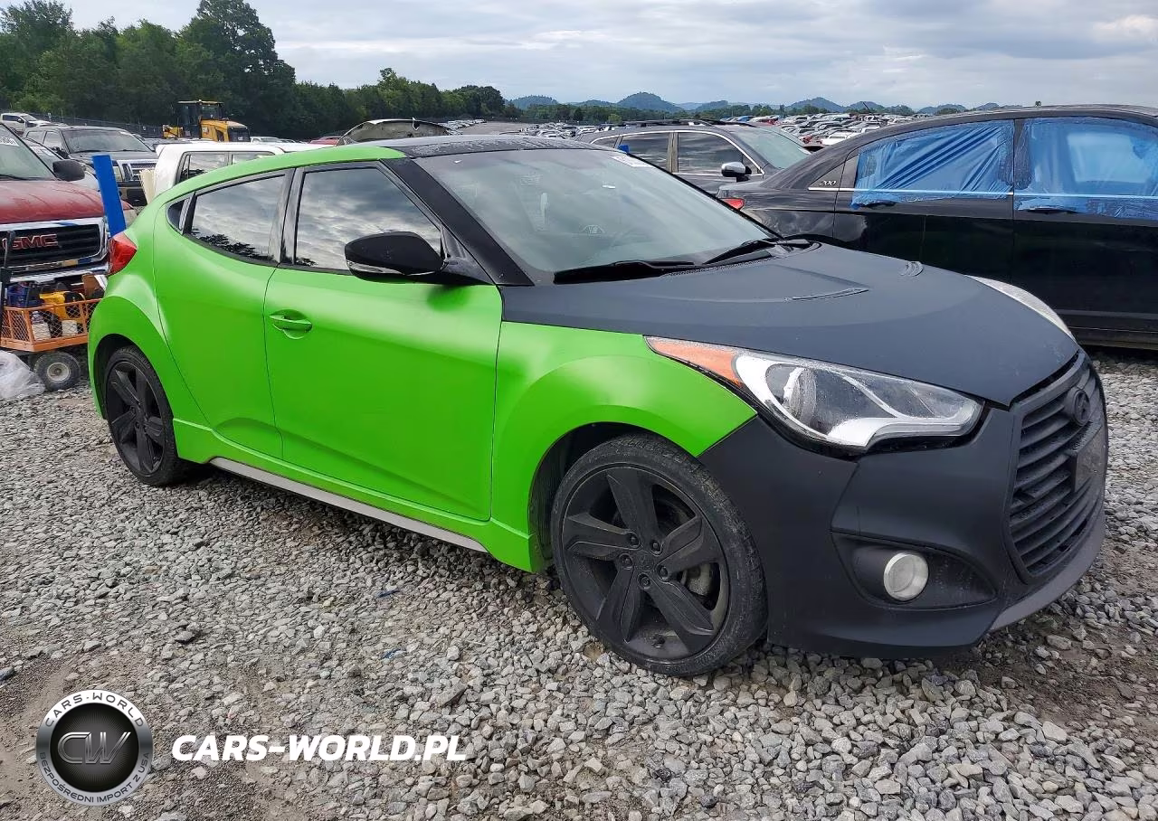 2014 Hyundai Veloster Turbo VIN:KMHTC6AE3EU202652 - 4