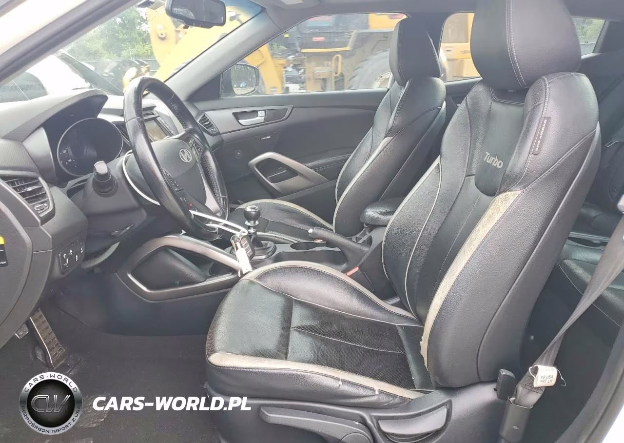 2014 Hyundai Veloster Turbo VIN:KMHTC6AE3EU202652 - 7