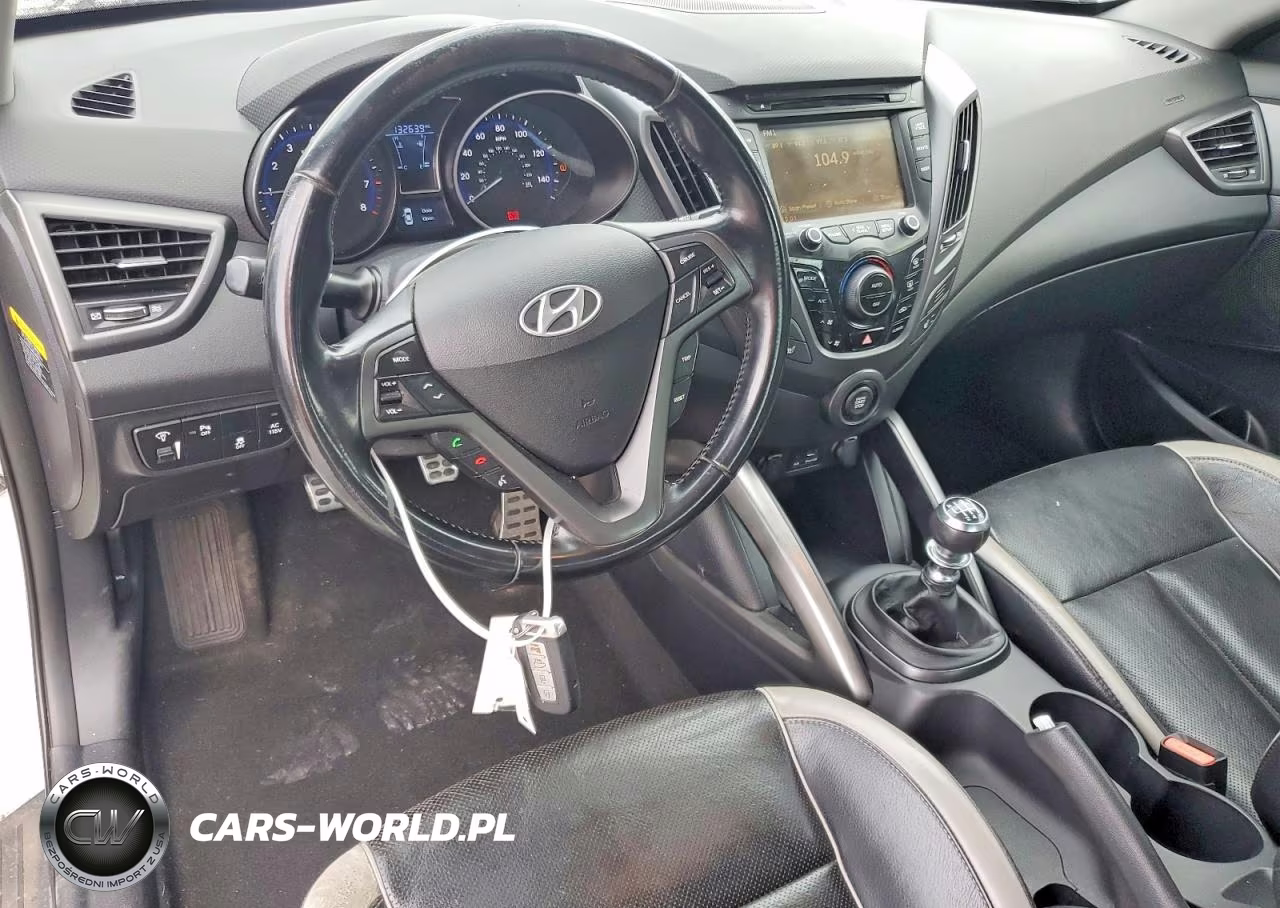 2014 Hyundai Veloster Turbo VIN:KMHTC6AE3EU202652 - 8