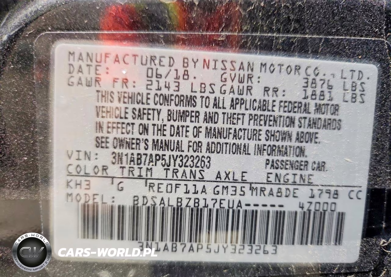 2018 Nissan Sentra S VIN:3N1AB7AP5JY323263 - 12