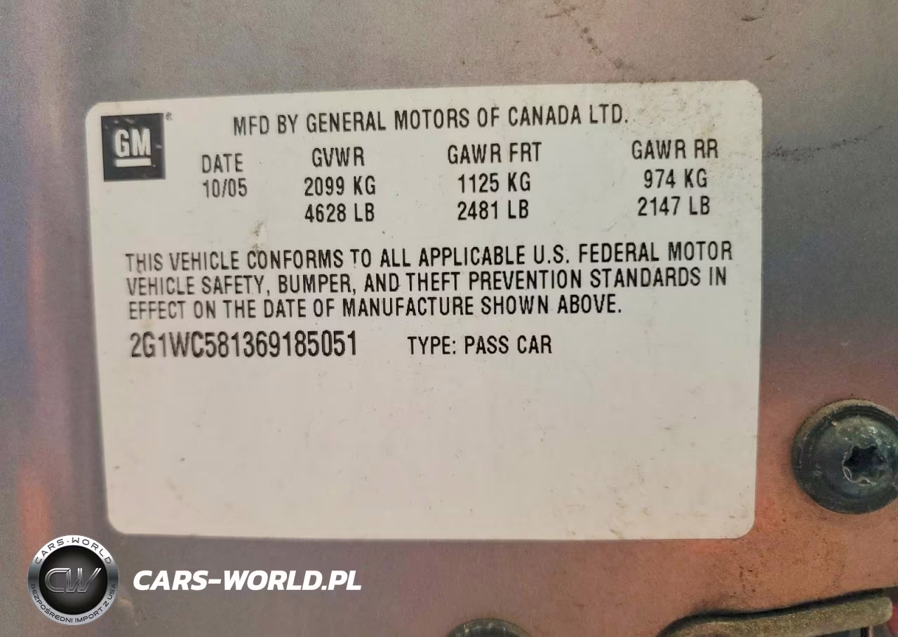 2006 Chevrolet Impala Lt VIN:2G1WC581369185051 - 12