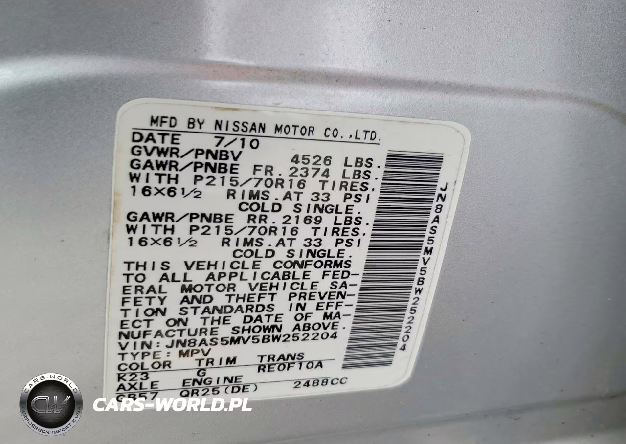 2011 Nissan Rogue S VIN:JN8AS5MV5BW252204 - 12