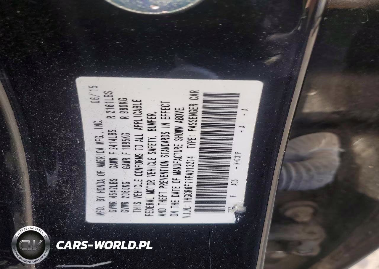 2015 Honda Accord Touring Hybrid VIN:1HGCR6F77FA013214 - 12