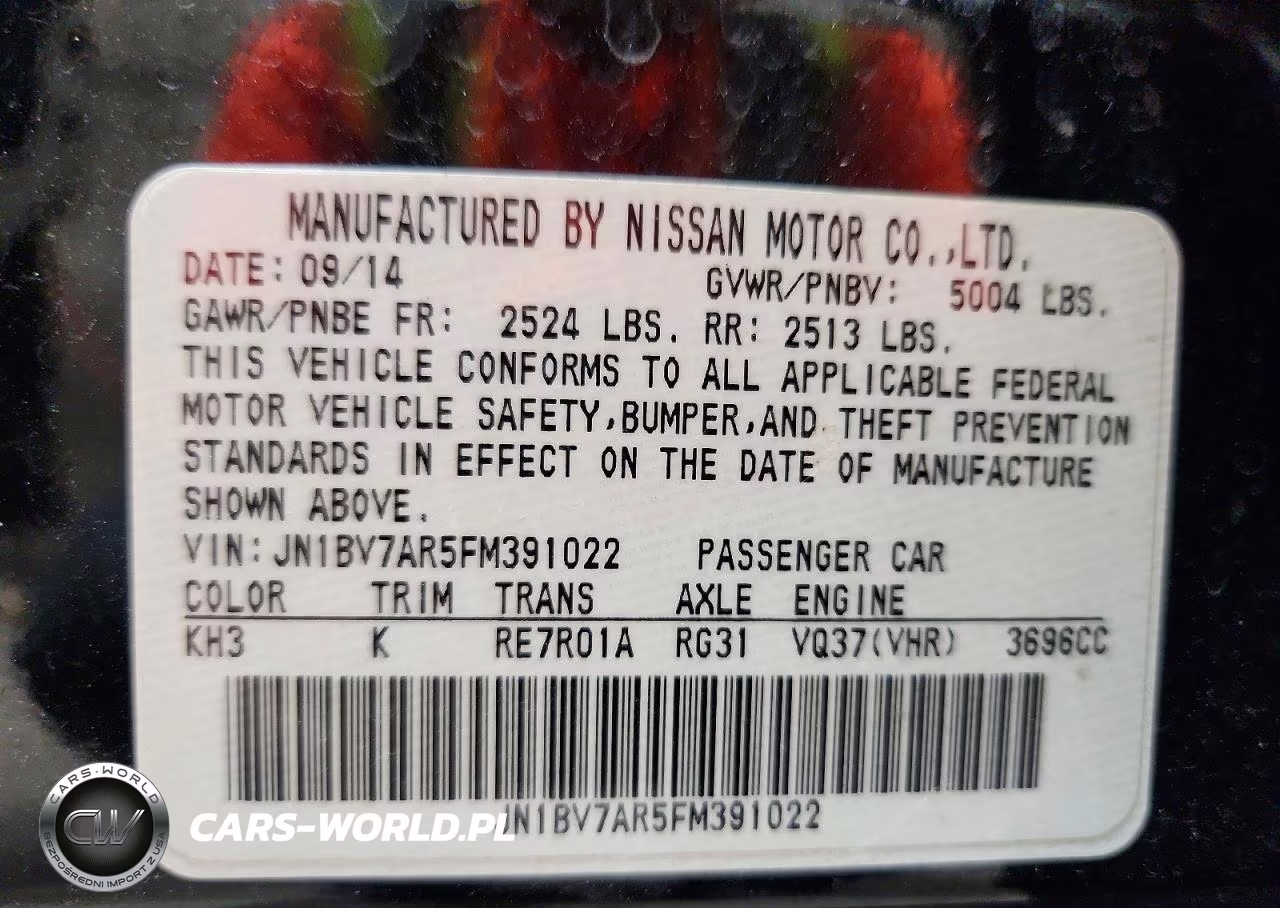 2015 Infiniti Q50 Premium VIN:JN1BV7AR5FM391022 - 12