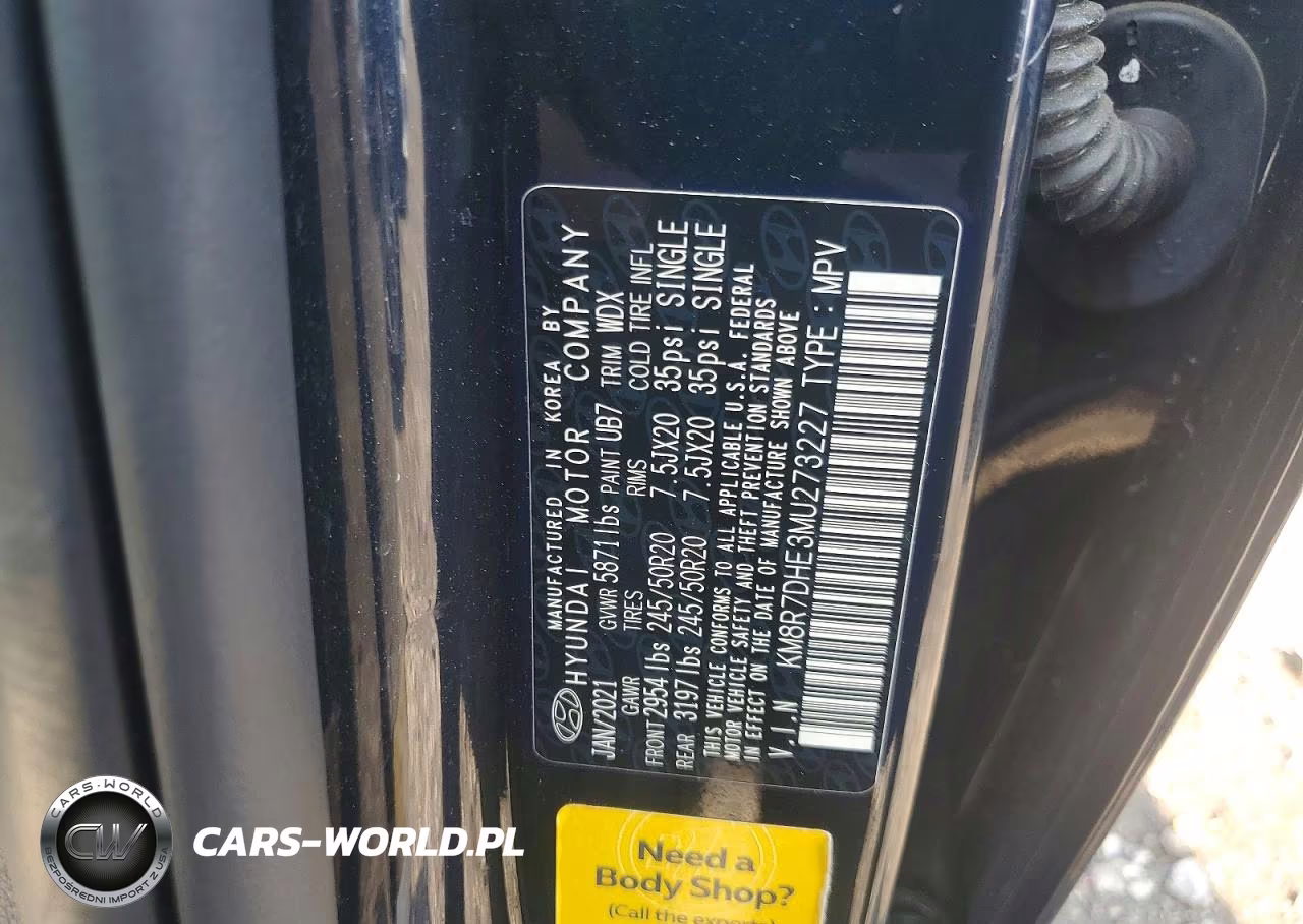 2021 Hyundai Palisade Calligraphy VIN:KM8R7DHE3MU273227 - 13