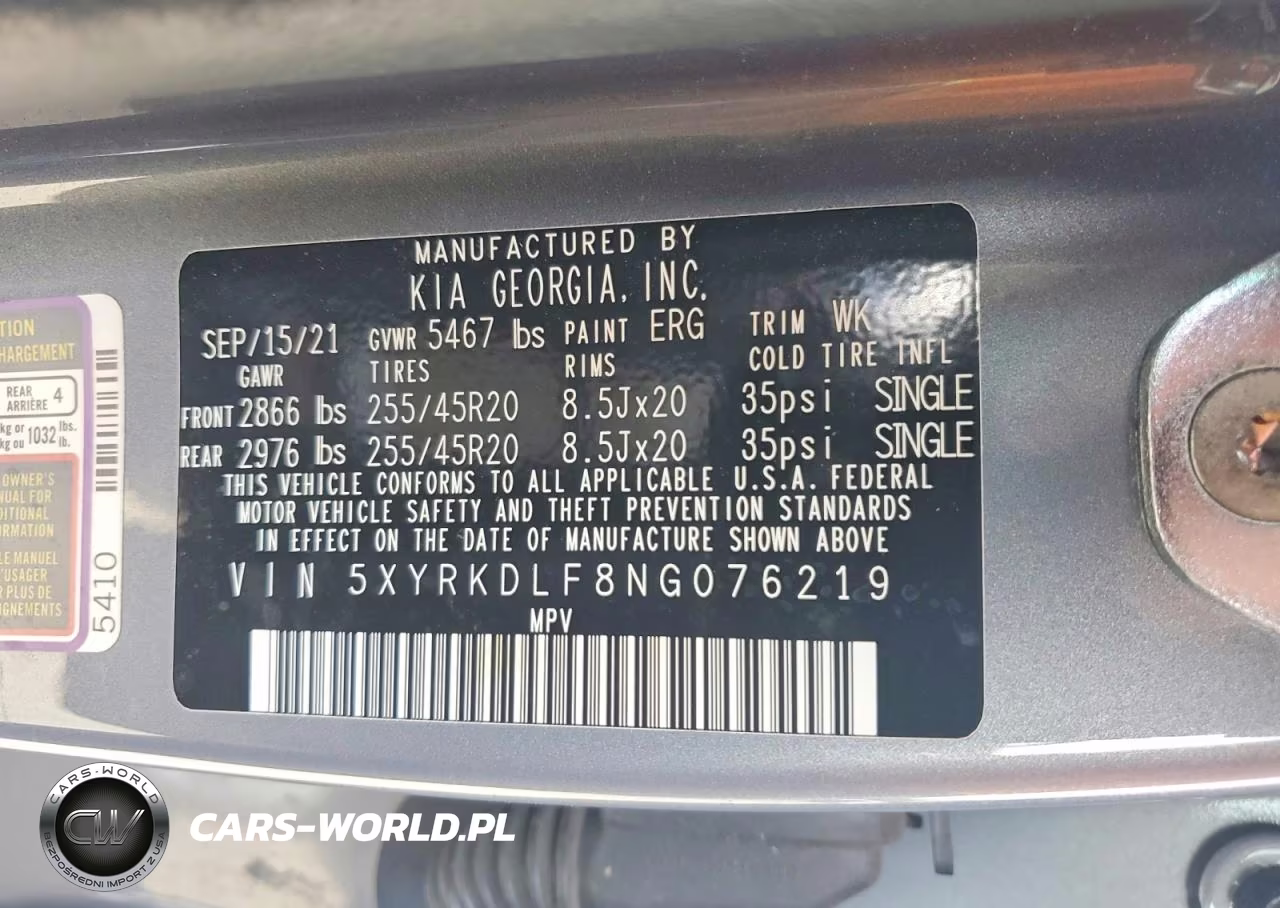 2022 Kia Sorento Sx VIN:5XYRKDLF8NG076219 - 12