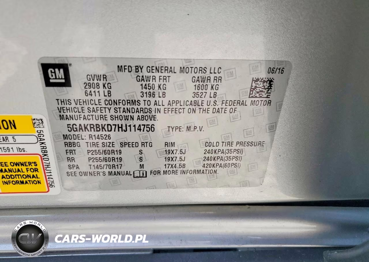2017 Buick Enclave VIN:5GAKRBKD7HJ114756 - 13
